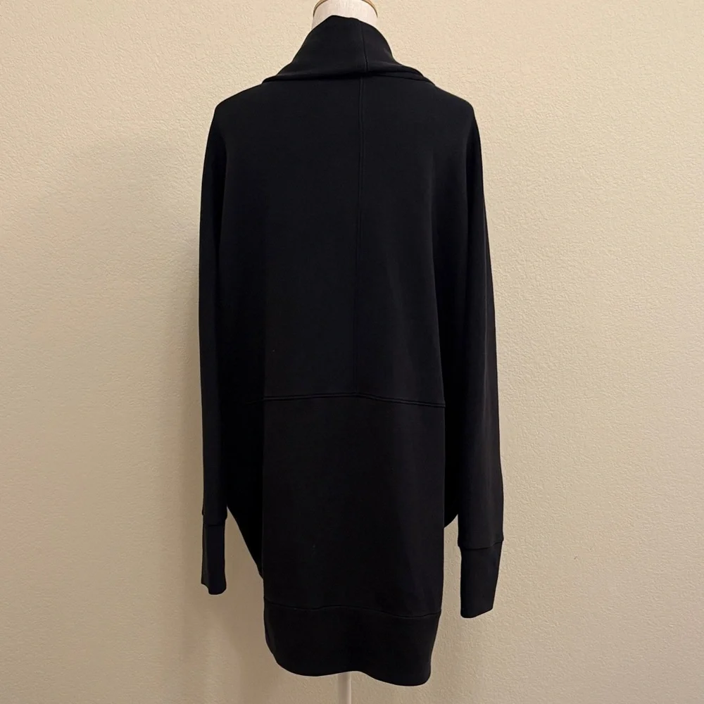 Spanx Airluxe‎ Women's Black Open Front Sweater Size XL
